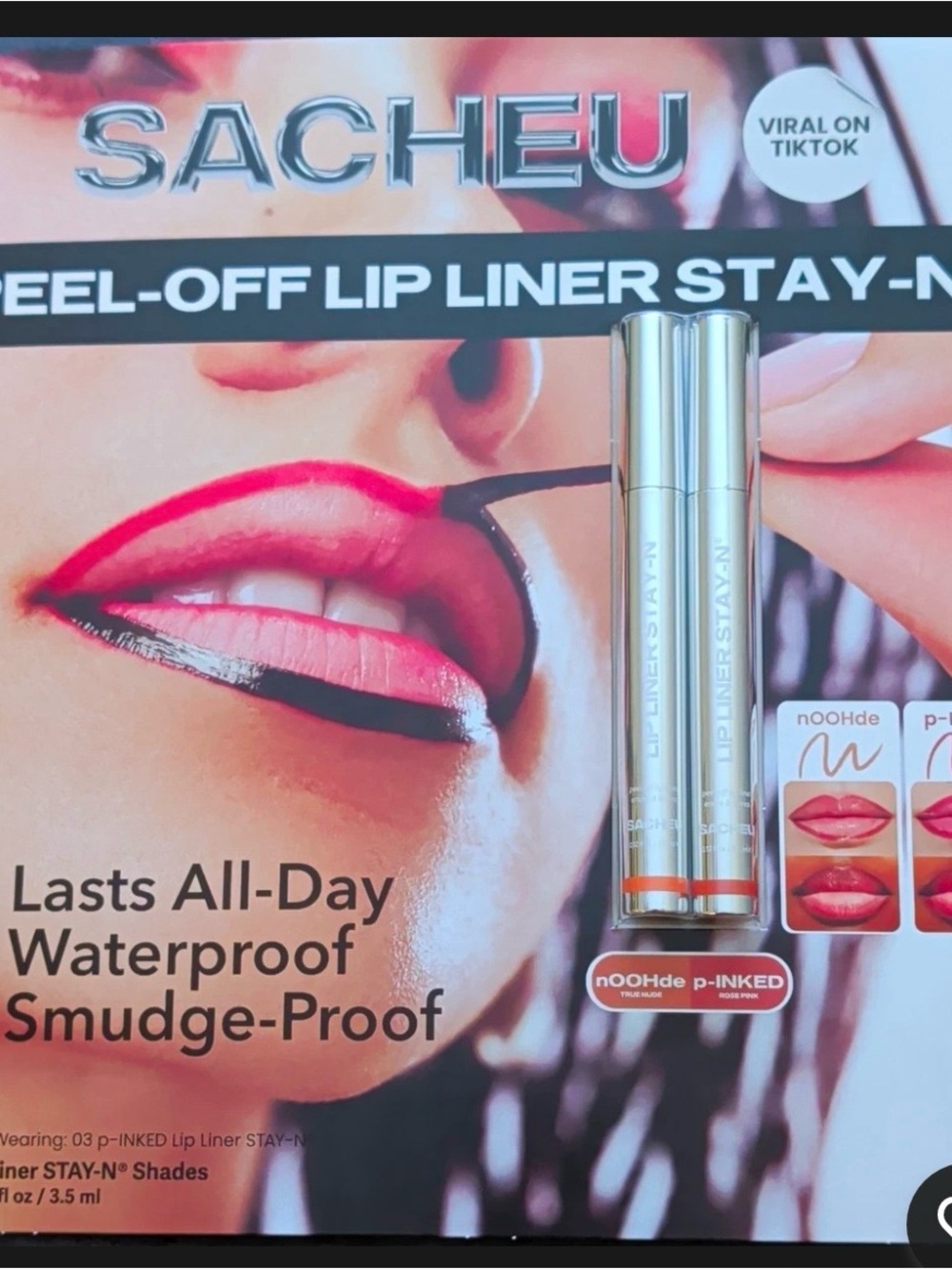 SACHEU Peel-Off Lip Liner Stay-N® — Pink